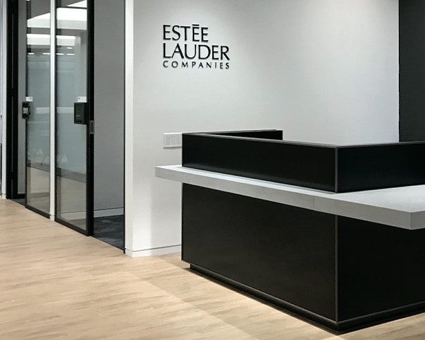 Estee Lauder office desk