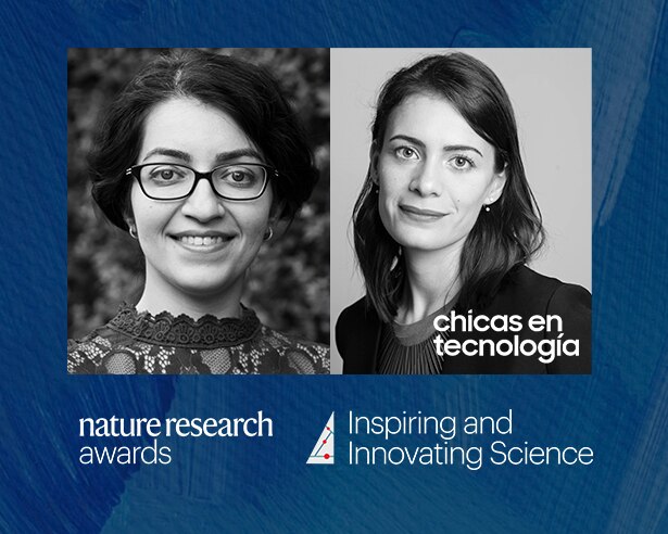 Nature research awards photo of two women