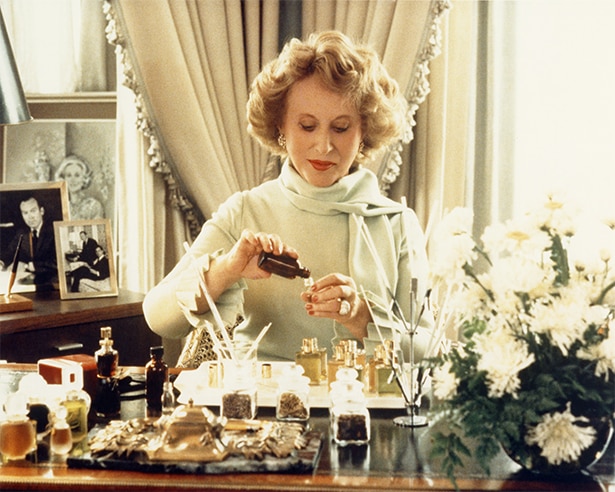 Woman making fragrances