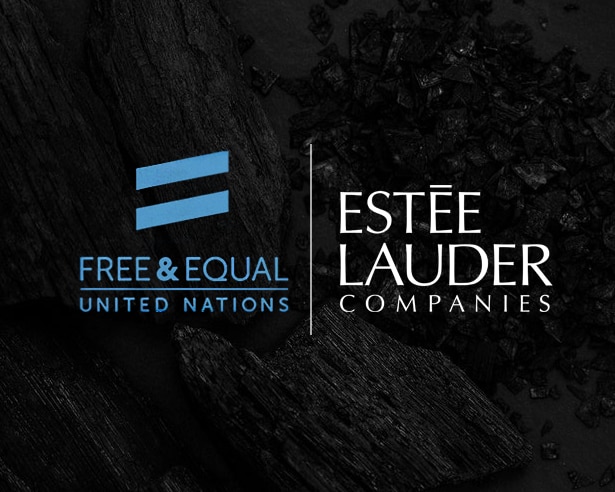 Free and Equal United Nations Estee Lauder logo
